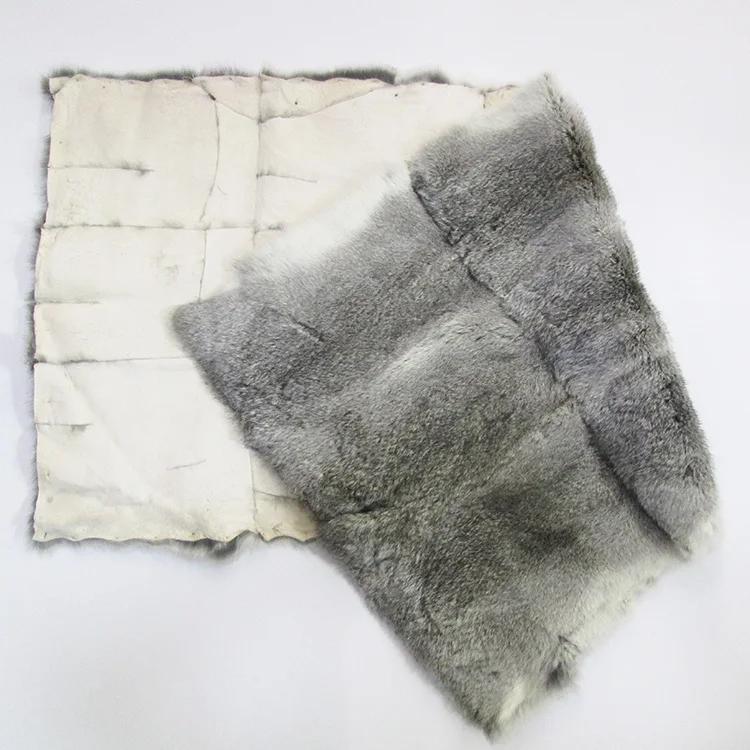 Cheap Price Factory Directly Genuine hare rabbit fur skin Soft Bedding Rabbit Fur throw