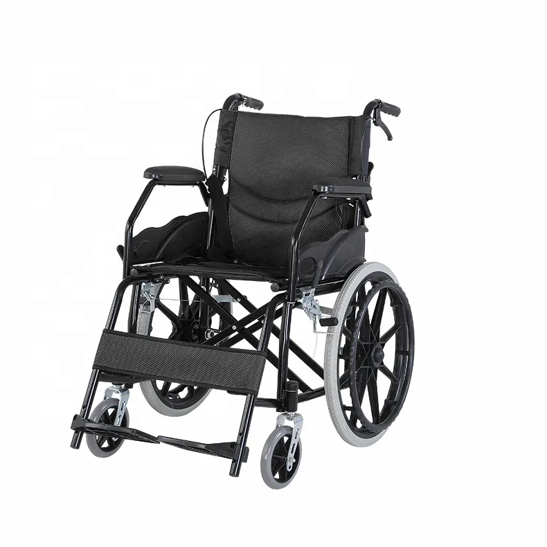 Elderly Mobility Wheelchair Foldable Manual Elderly Trolley Small Ultra-light Portable Traveling Home Trolley