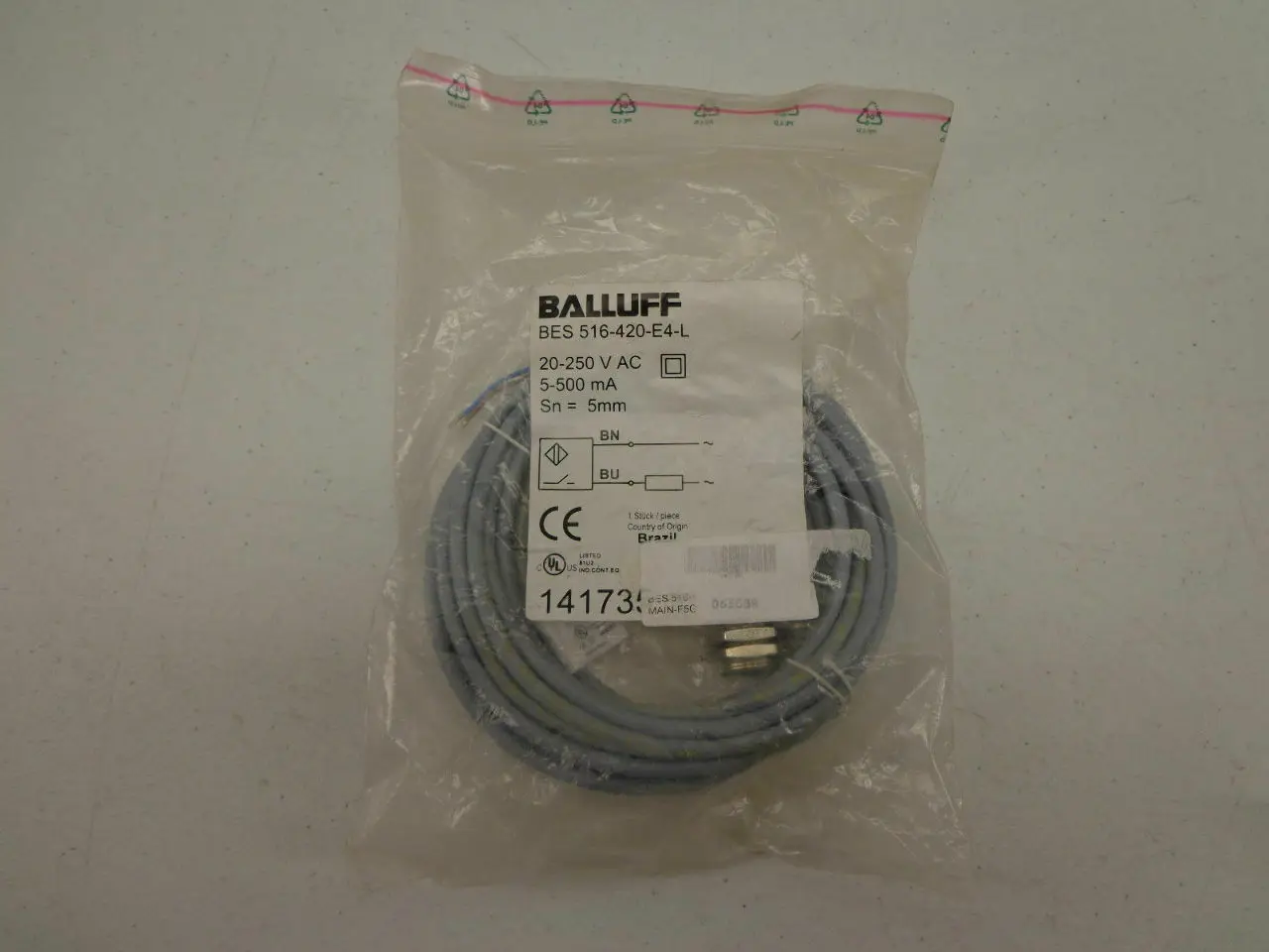 BALLUFF Inductive Proximity Sensor BESG06E60-PSC15B-EP01