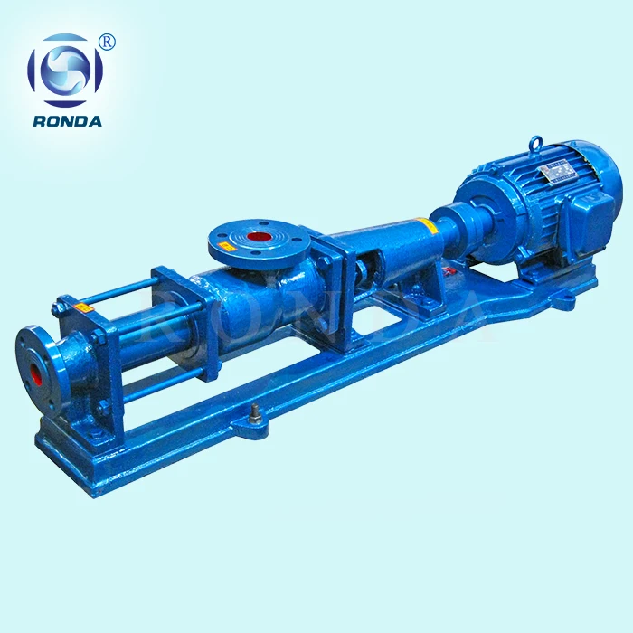G type horizontal multipurpose electric mono screw pump for foodstuff, chemical, cream cosmetics, etc.