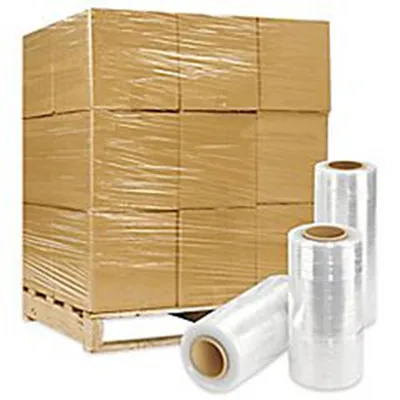 18 inch transparent manual 15 micron stretch film 3kg