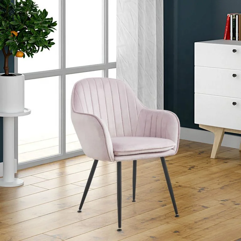 Набор бархатных стульев в скандинавском стиле, современная роскошная уличная мебель для столовой, ресторана