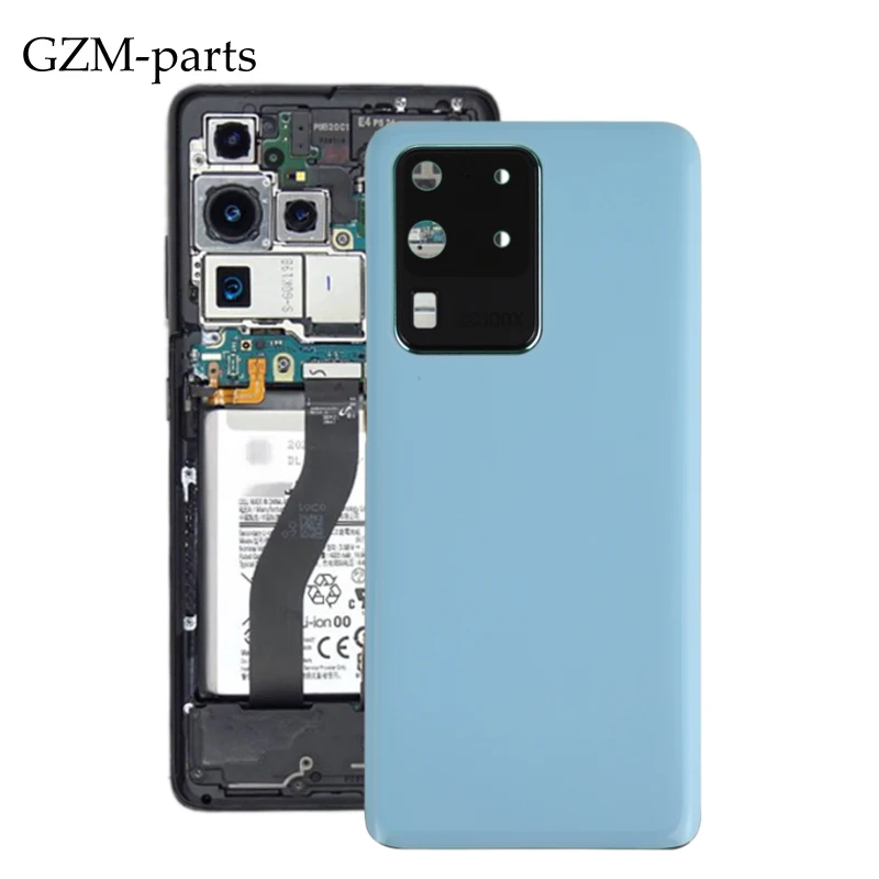 GZM-parts back door cover case For samsung Galaxy S20 Ultra 5G Battery door cover with camera lens 100% NEW