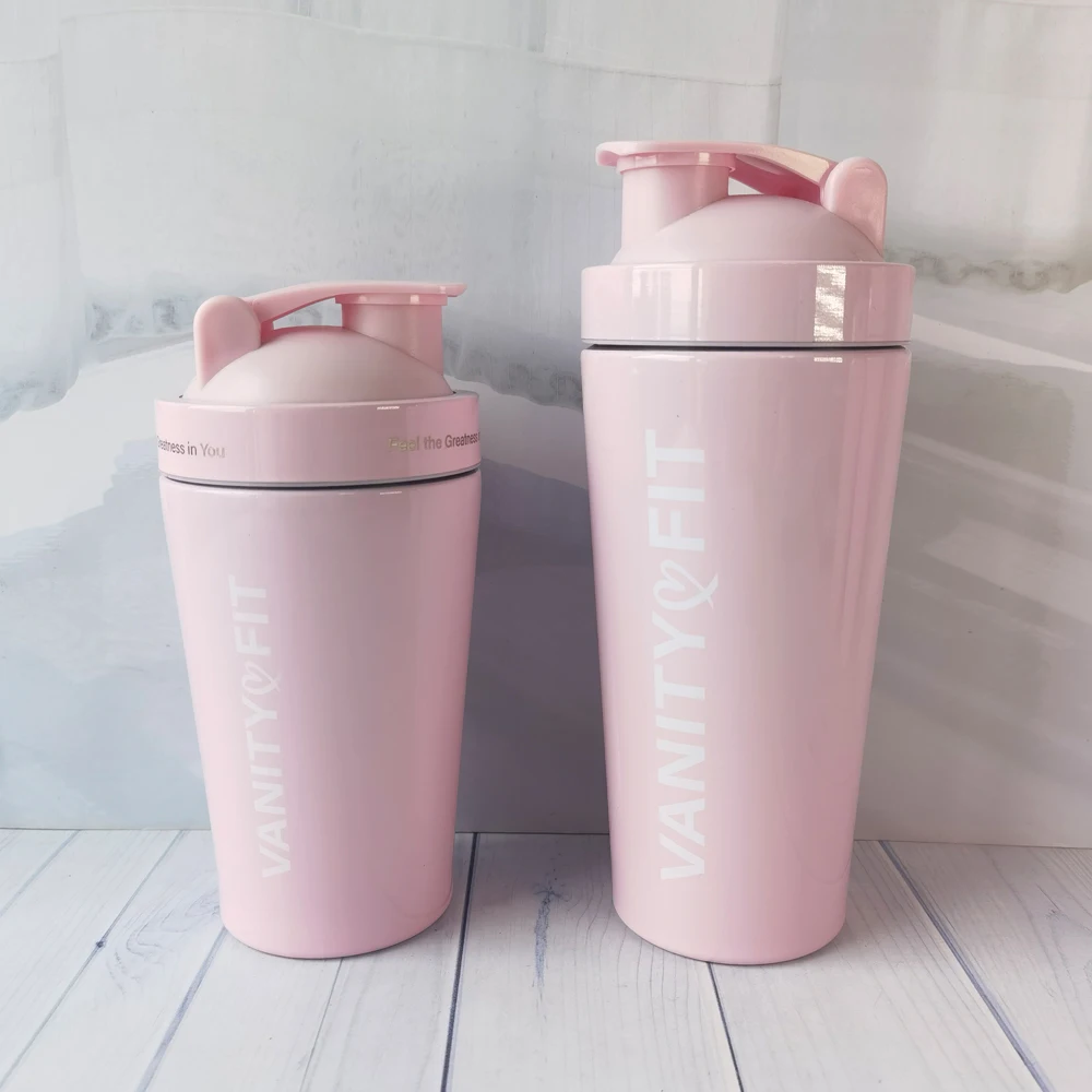 500ml& 750ml Sport Insulated Protein Shaker Water bottle wholesale stainless steel protein shaker Bottle
