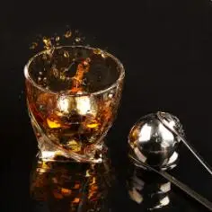WS Whiskey Ball Stones Unique Birthday Anniversary Bourbon Gift   Grandpa Cool Stuff Gadgets Stainless Steel Ice Balls Silver