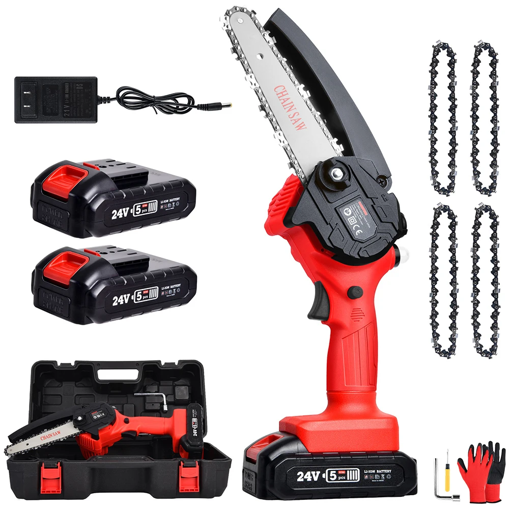 Vertak OEM wholesale portable chain cordless saw mini electric chain saw for wood cutting