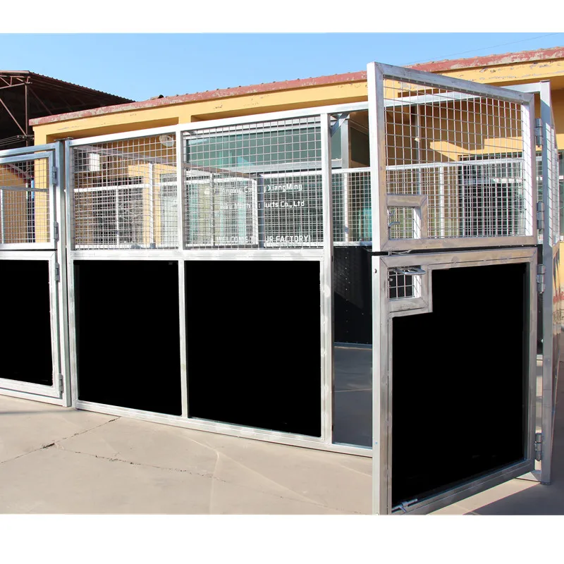 galvanized metal tube and mesh horse stable horse house and horse barn