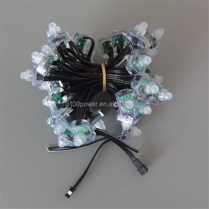 12mm WS2811 Full Color Square Pixel LED Module Lighting Chain Permanent Christmas Lights for Home and Business