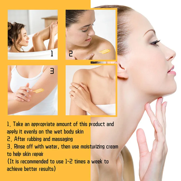 Organic Private Label Natural Bath Salts Brightening Face Scrub Exfoliating Deep Cleansing Turmeric Body Scrub For Spa
