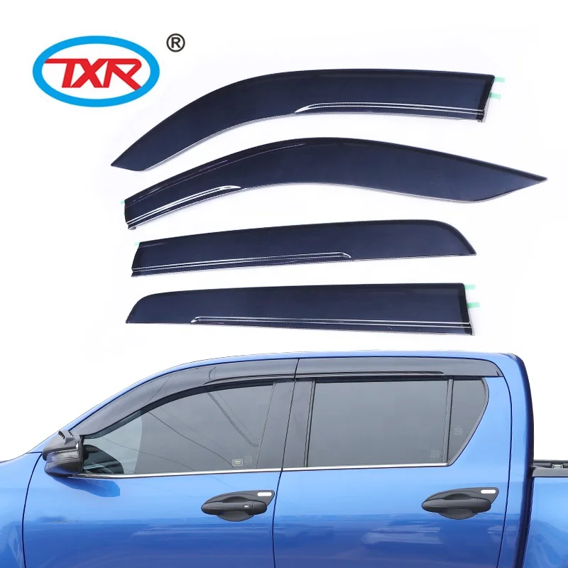 High Quality PICKUP Truck Series  Rain Guard Deflectors Sun visor for HILUX for VIGO  for  BT-50  for NAVARA for TRITON
