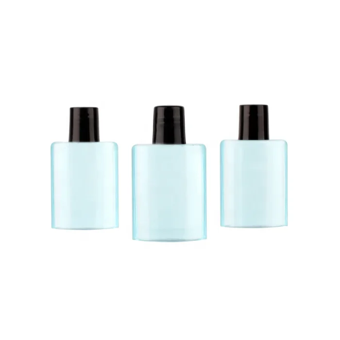 30ml mini transparent bottle hotel shampoo with screw cap Wholesale PVC bathroom set