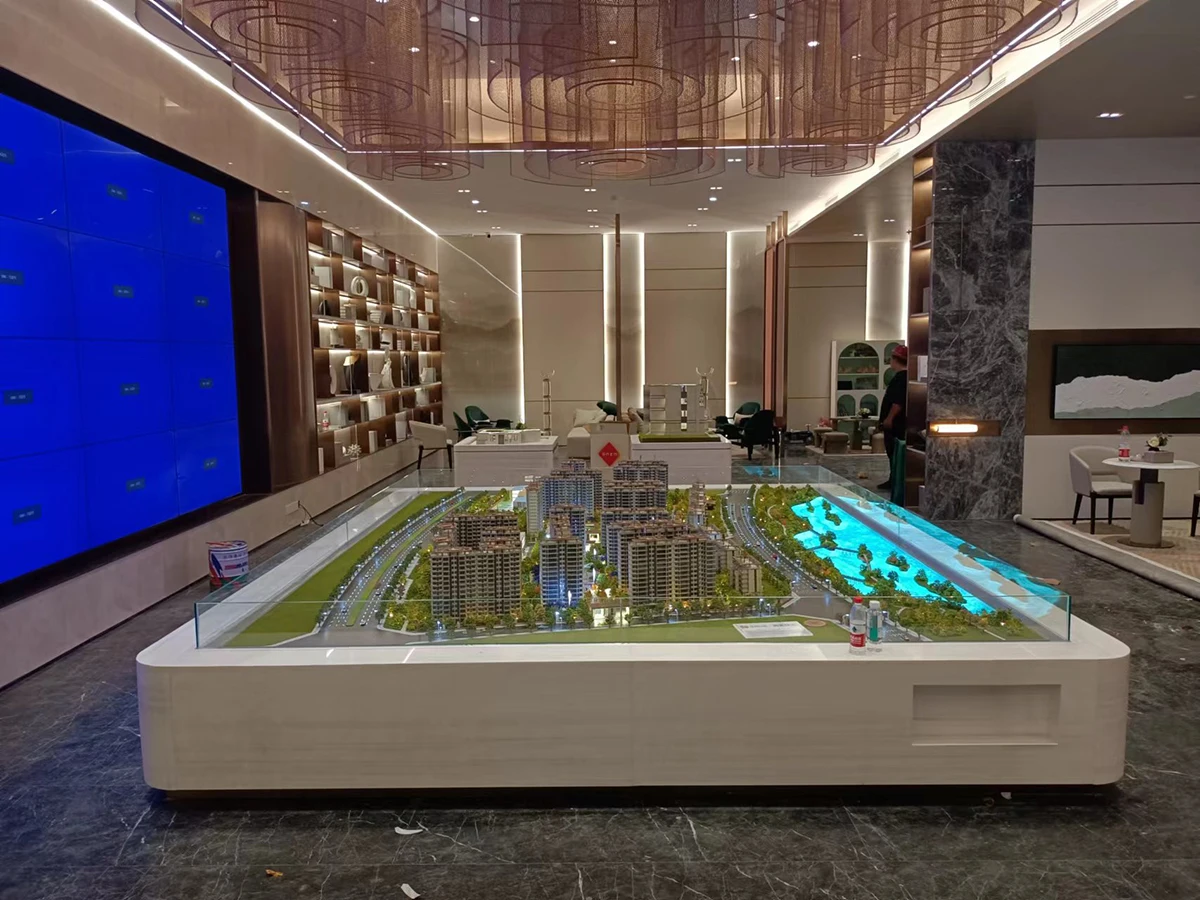 Custom House City Scale Miniature Building Scale Models For Architectural Design Display