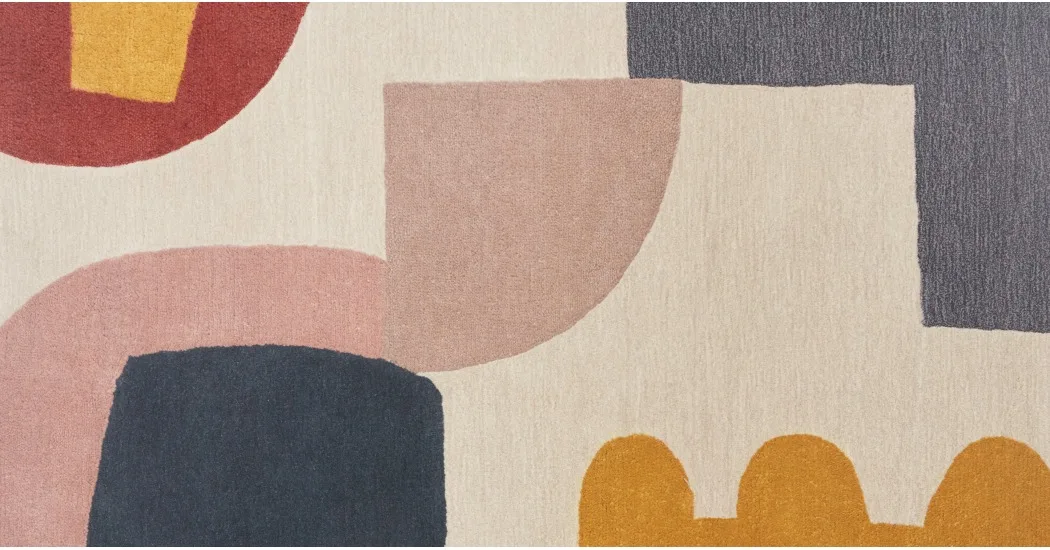 Factory Direct Sale Abstract Hand Tufted Rugs Wool Modern Nordic Custom Carpet Flooring Living Room Area Rug