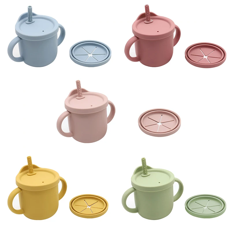 MU Food Grade Complete Kids Dishes Paper Packaging Suction Tableware Customize Mix Color Children New Born Baby FeedingSets