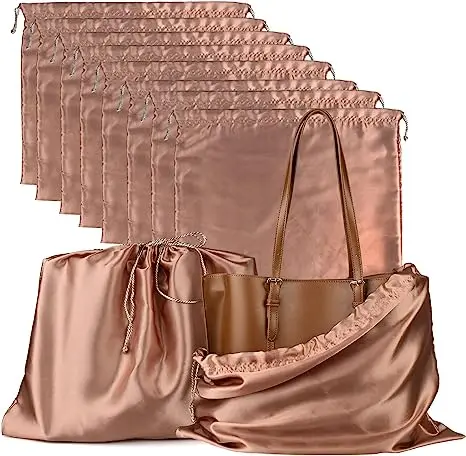 New Arrival Stain Bag Dust Storage Pouch With Drawstring Large Capacity Packaging Handbag For Purses Pocketbooks