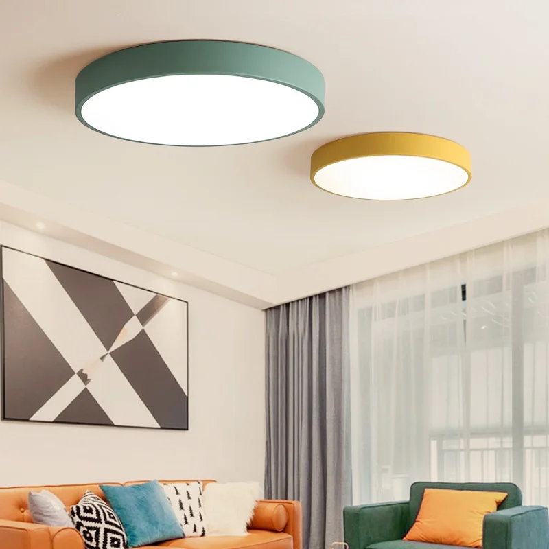 JYL-CL001 Contemporary ceiling lamp simple warm design annular lamp tall lamps for living room indoor
