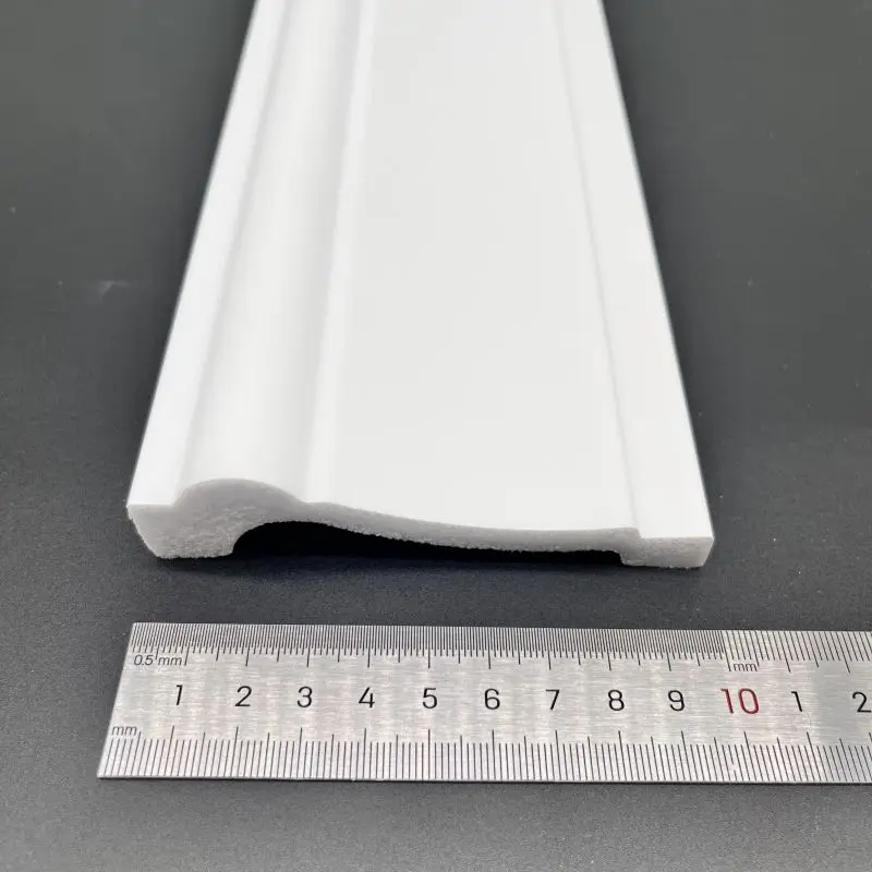 Easy Install Interior Decoration Polystyrene Anti-Moth Waterproof Flooring Accessories PS Skirting Board