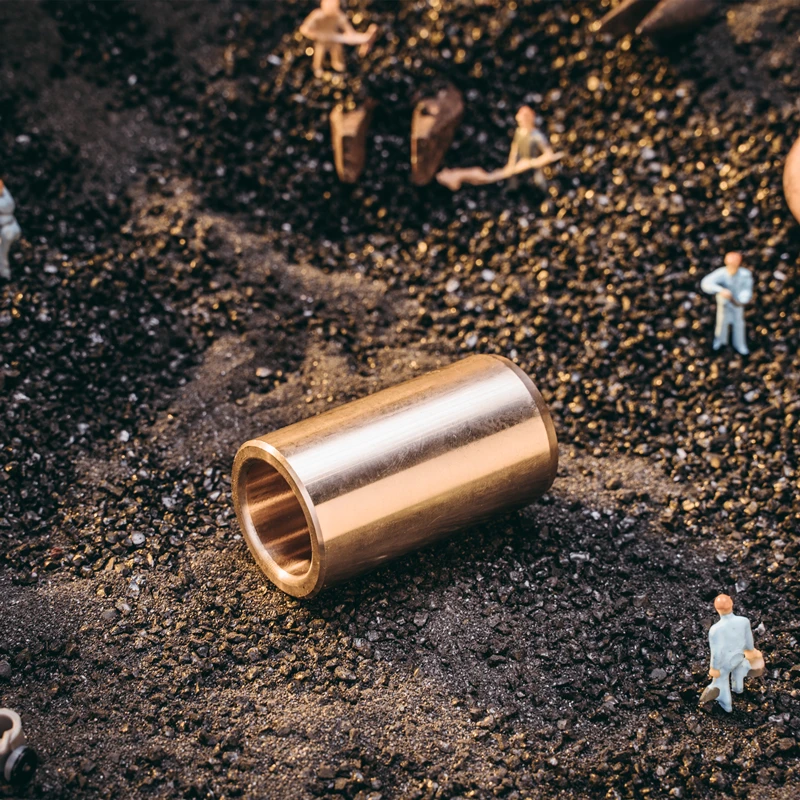 Tin Bronze 663 Bearing SHBZ/OFG01Tin Bronze Bushing 9*5*12mm Self Lubricating Oilless Bushing Straight Bushings