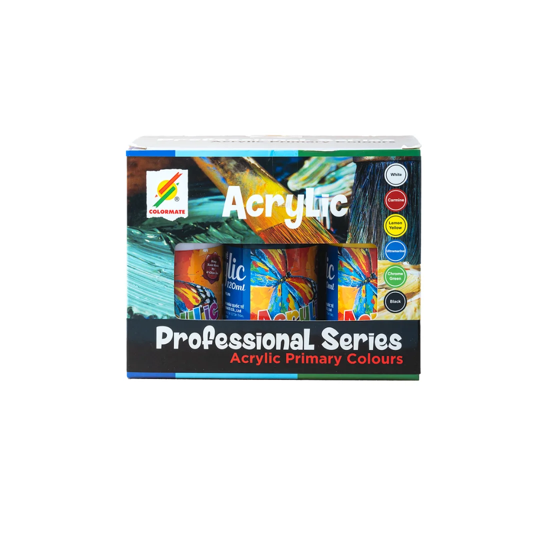 Paint Acrylic Pouring Paint Set of 6 * 120ml or 4oz Bottles High Flow Acrylic 6 Colors Assorted Colors No Mixing Needed 6 colors