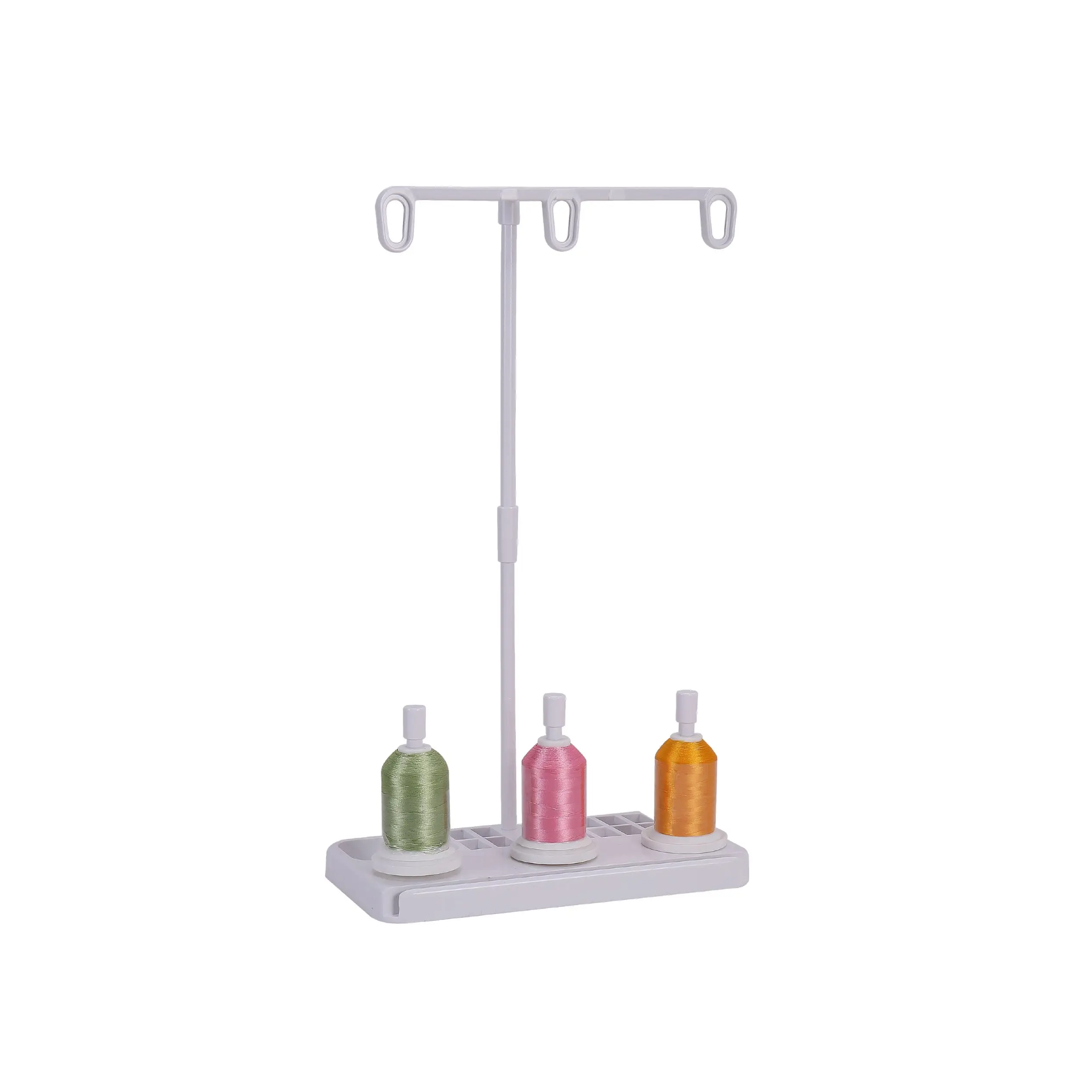 1PC ABS Plastic Metal Strip 3 Embroidery Thread Spool Holder Stand Sew Quilting For Home Sewing Machine