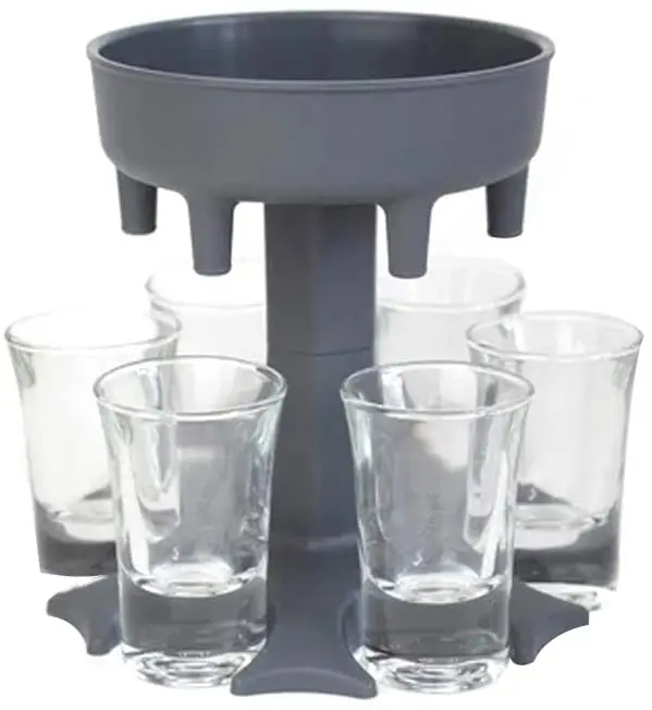 6 Shot Glass Dispenser Holder Dispenser For Filling Liquids Shots Bar Shot Cocktail Dispenser