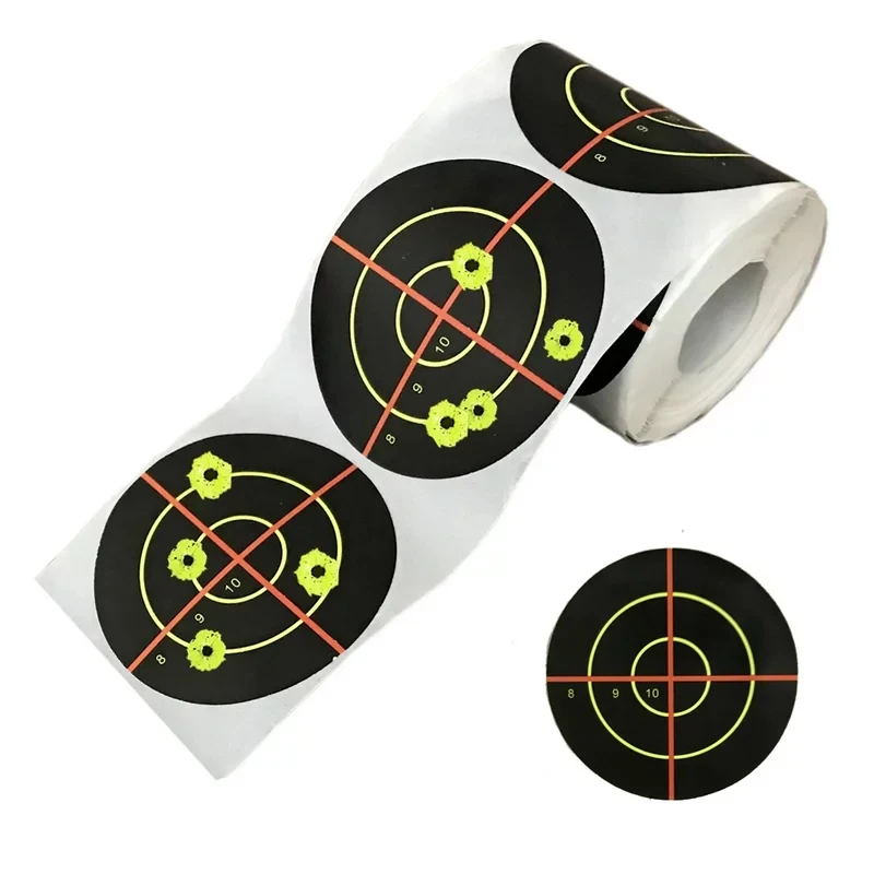 Customized splash shooting target paper stickers bow and arrow darts aiming target stickers