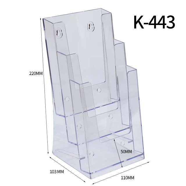 Kejea brochure holder wall mount Portable literature stand magazine plastic desktop literature holders