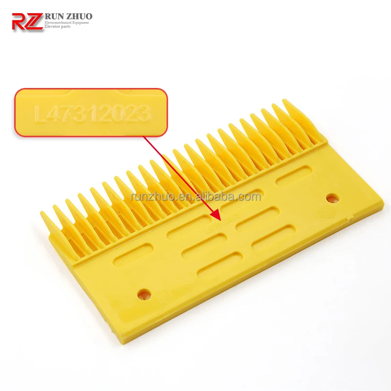 Escalator Parts H*tachi Escalator 22 Teeth Yellow Comb Plate  L47312023