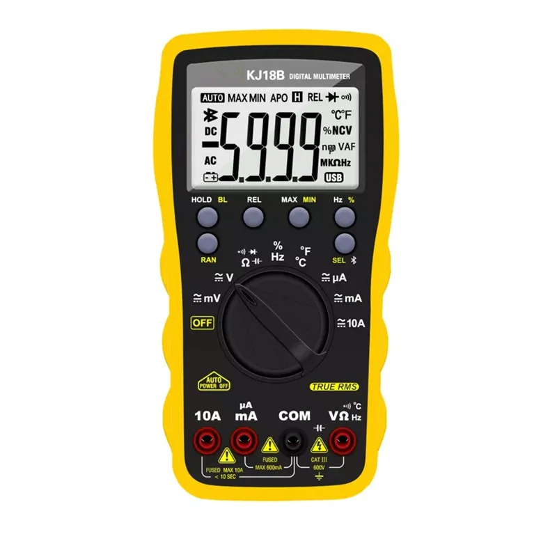 New Product KJ18B Smart automatic True Rms Digital Multimeter 1.5V Power 10M Hz