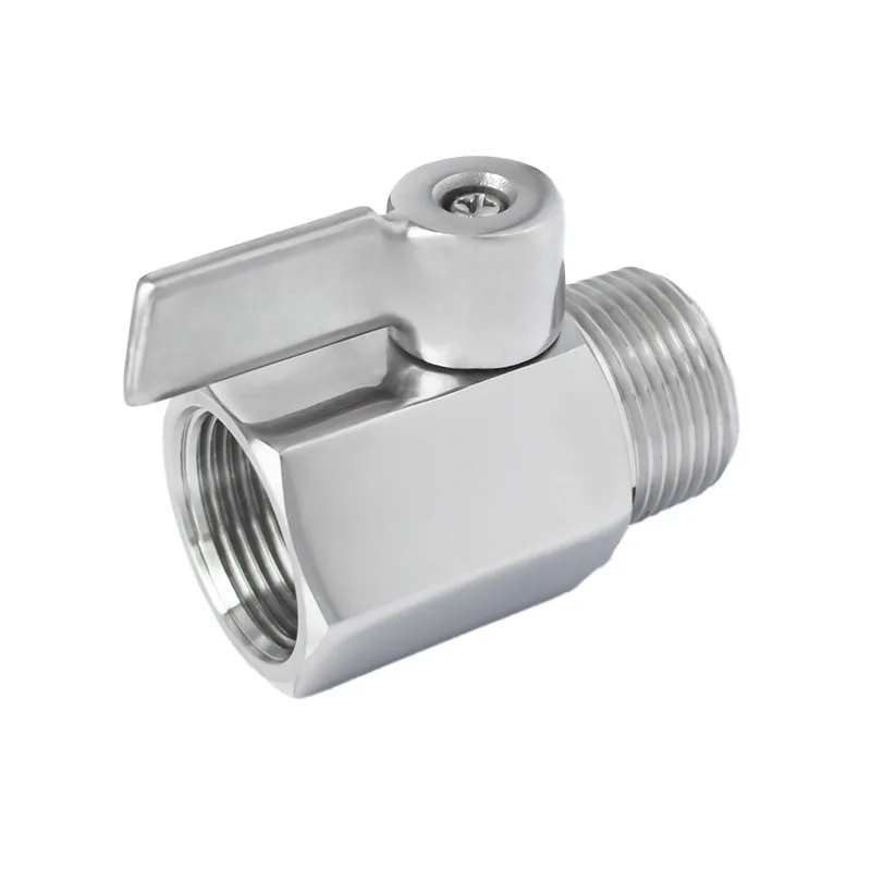 Stainless Steel Male Female Key Coupler 5/8' Beer Line Mini Ball Valve