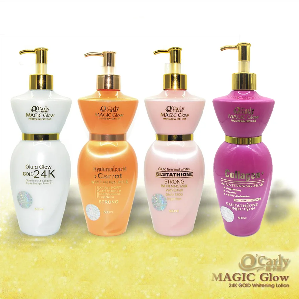 Private Label Dark Skin Strong Bleaching Cream Body Lotion Hydratante Organic Carrot Remove Pimples Lait De Corps Eclaircissant