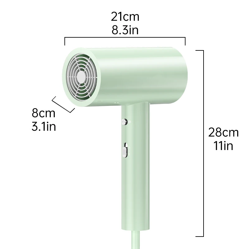 Amazon Professional Hair Dryer Negative Ion Hand Blow Dryer Hot Seller 1800W Customized Logo Custom Ionic Hair Dryer 20 Speed