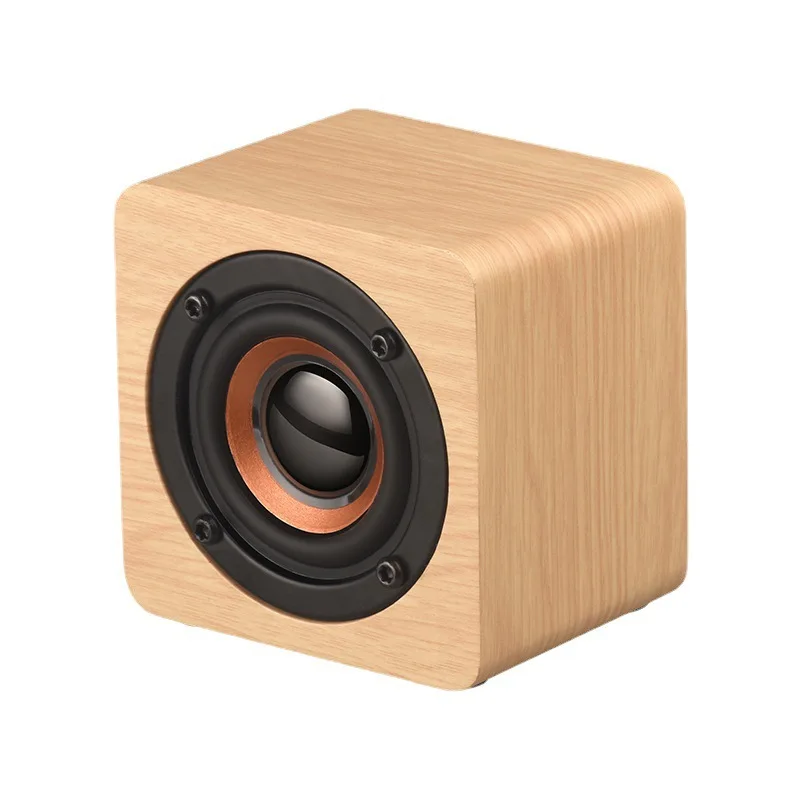 Mini Portable Wooden Bluetooth Speaker Subwoofer for Smartphone Tablet Laptop Wireless Bluetooth Speaker for Mobile Phone