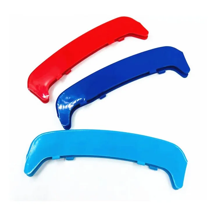 Front Grille Inserts trim cover Color Strips for 3 series E46 2001-2005 grilles 3 pieces