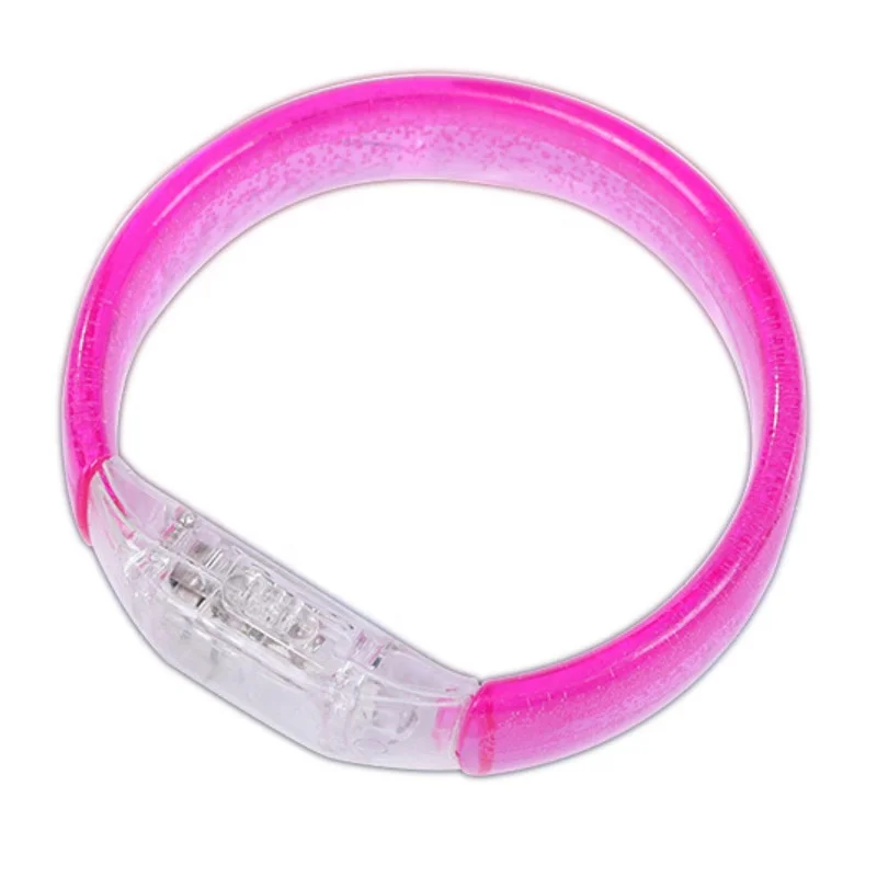 Cross-Border LED Glowing Bracelet Acrylic Flat Broadband Bubble Bracelet For Bar Atmosphere Concert Cheer