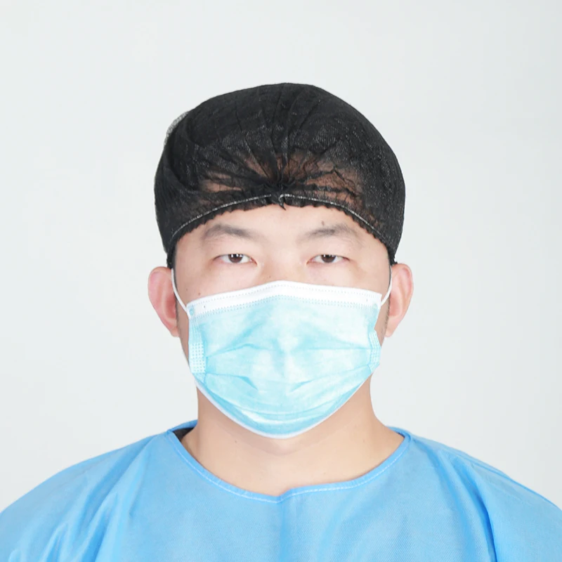 Hot sales Disposable nonwoven medical mob cap with different colors and sizes available