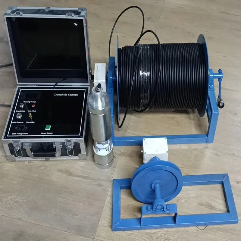 New Well Logging Inspection Camera 100-500m Underwater Drain Camera with 50mm dia Camera for underwater wells