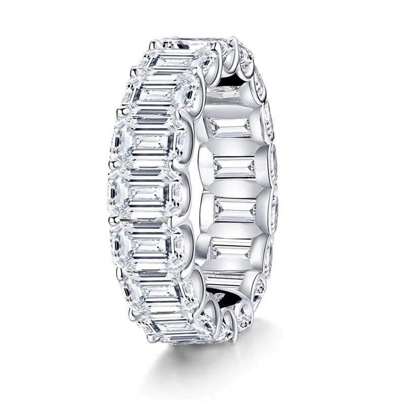 Best Selling Classics Design CZ cubic zircon Ring 925 Silver Sterling Wedding Eternity ring Women Gift Party