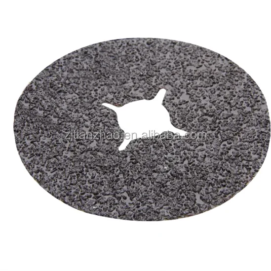 7' 0.6mm vulcanized paper grit24 180*22 silicon carbide resin over resin metal stainless steel resin polishing disc fiber disc