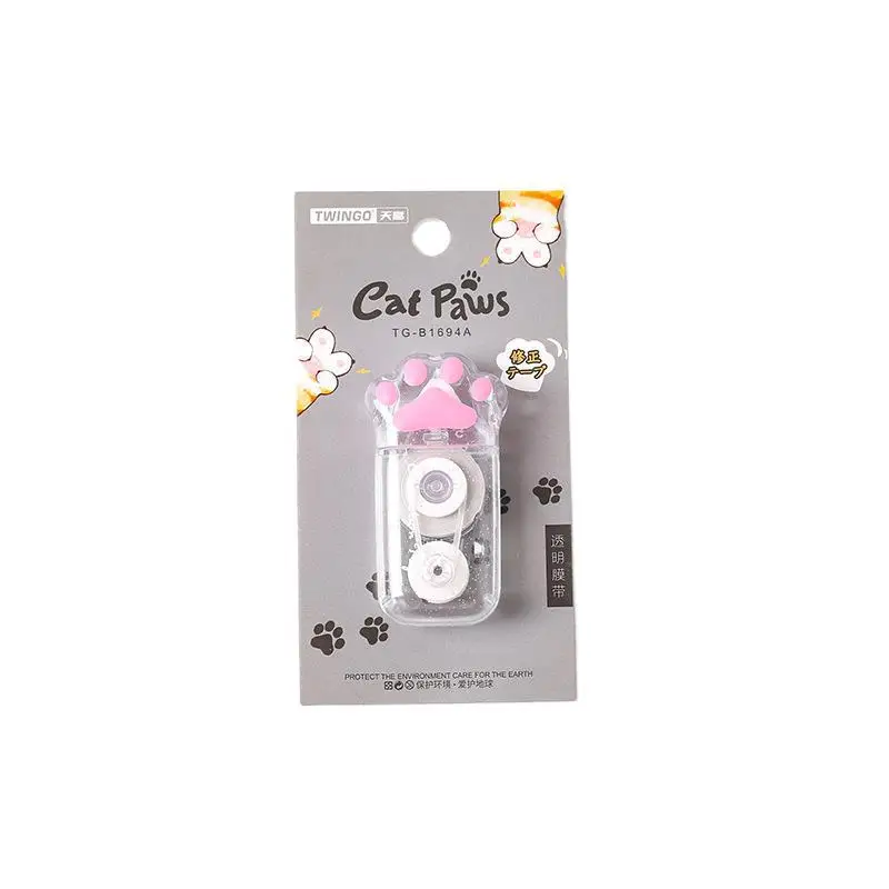 Cute Decorative Correction tape Cat Claw Student Use Mini Girl Heart Correction Band stationery