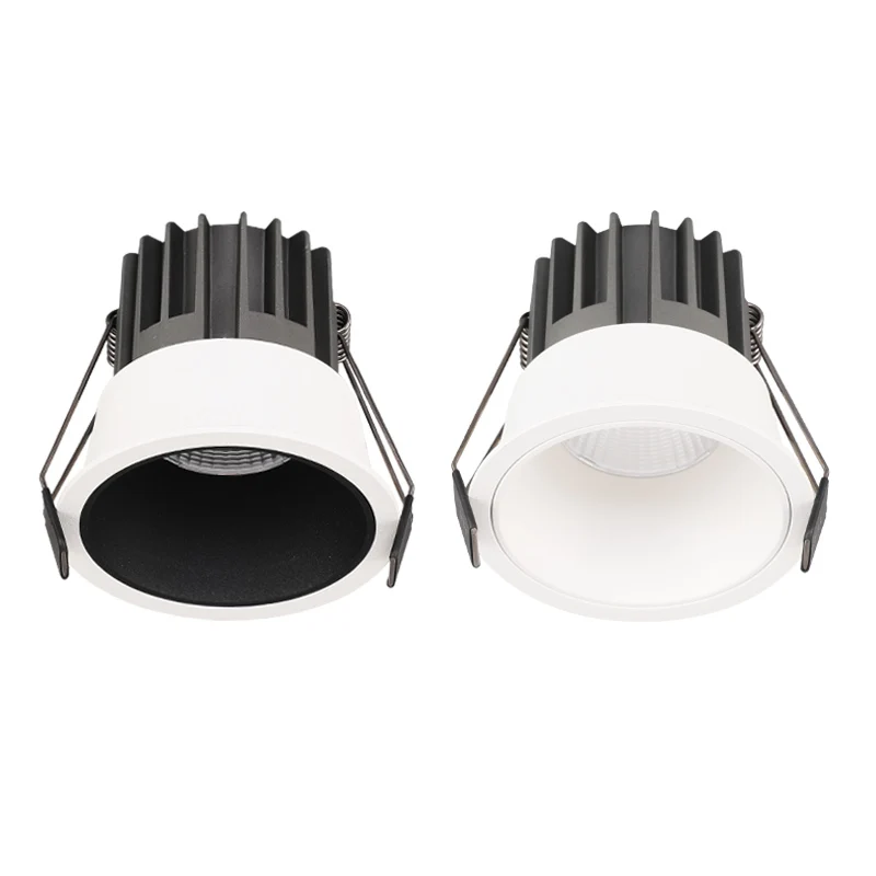 Narrow Aluminium 15W Commerical COB Downlight Wall Washer Hotel Antiglare Recessed LED Spotlight