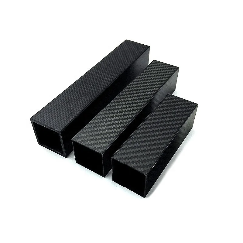 20x20x18mm, L458mm Carbon Fiber Square Tube with Custom Holes
