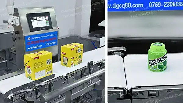 Factory Direct Sales High Accuracy Touch Screen Conveyor Belt Check Weigher With Automatic Rejector System
