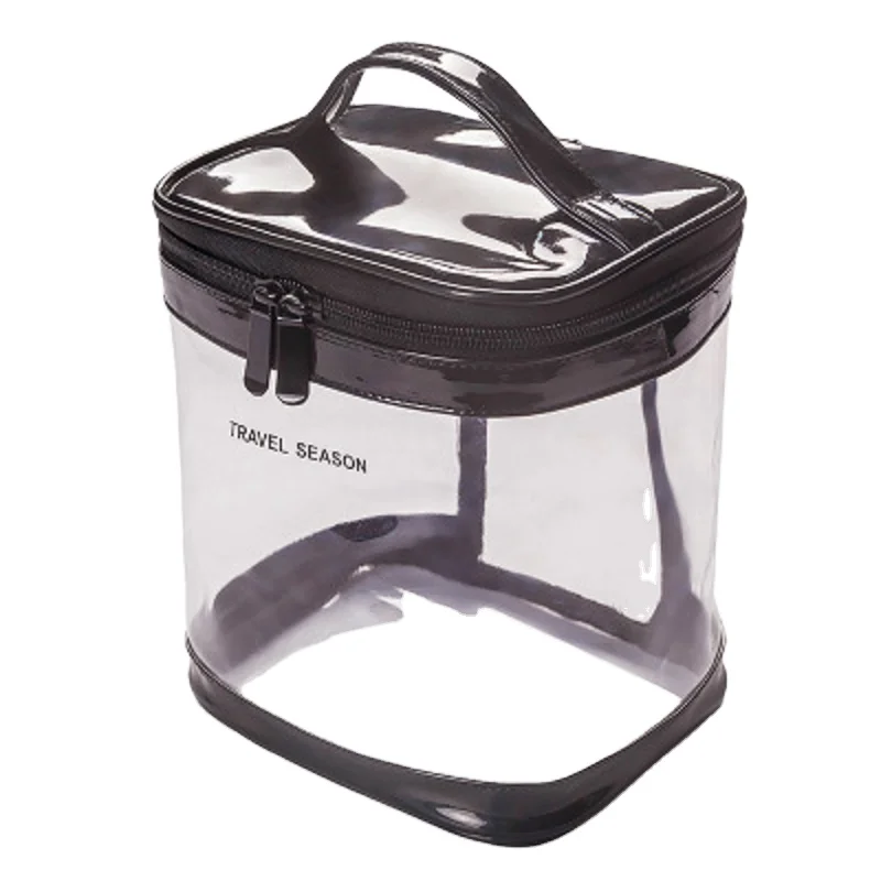 2021 New Shape Super High Capacity Cosmetic Wash Bag Rectangle Water-Resistant Travel Toiletry Makeup Bag