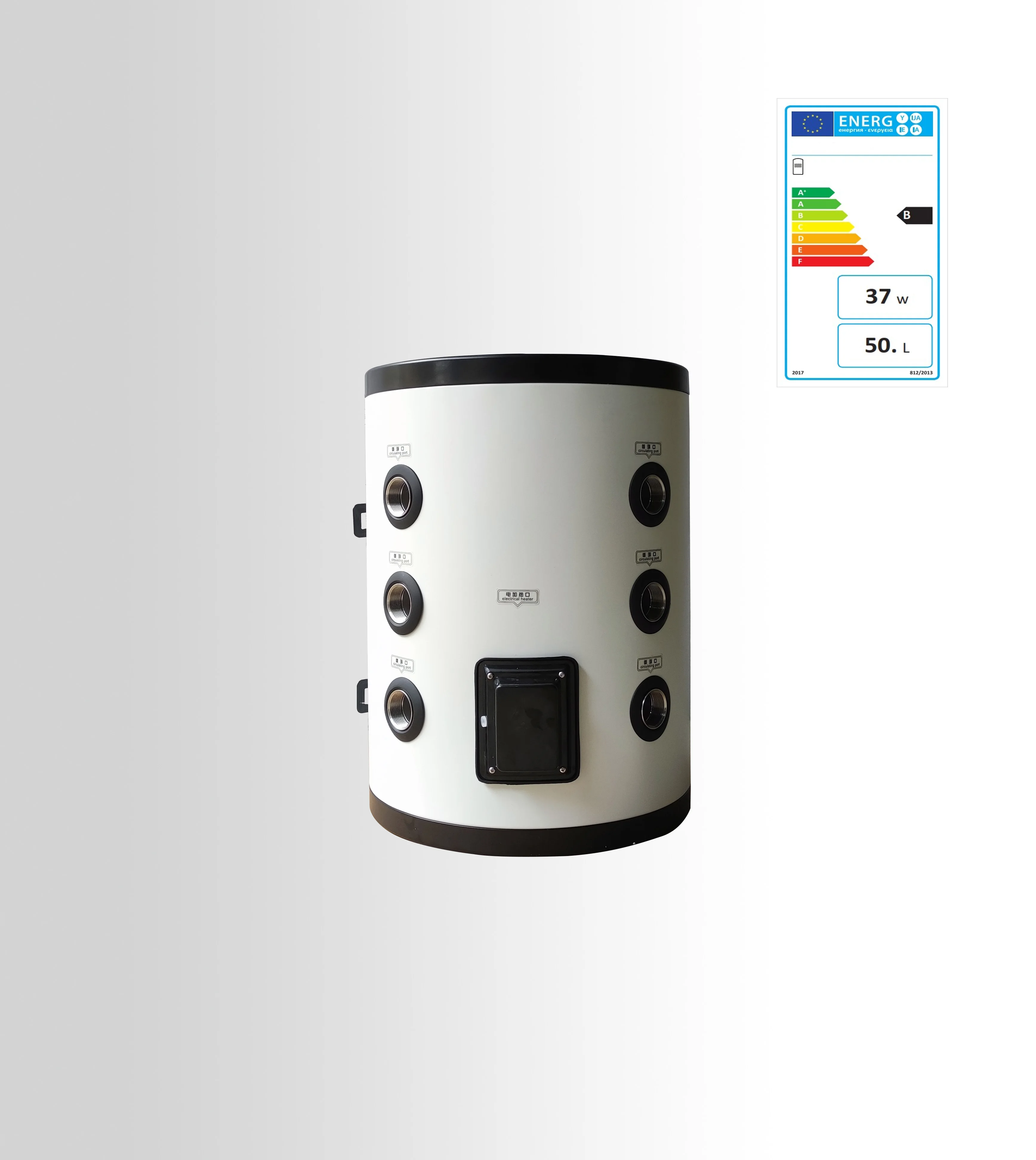 50L  ERP European Energy Efficiency Stainless Steel Heat Pump Water Heaters Tank for Air Source Heat Pump Water Heater