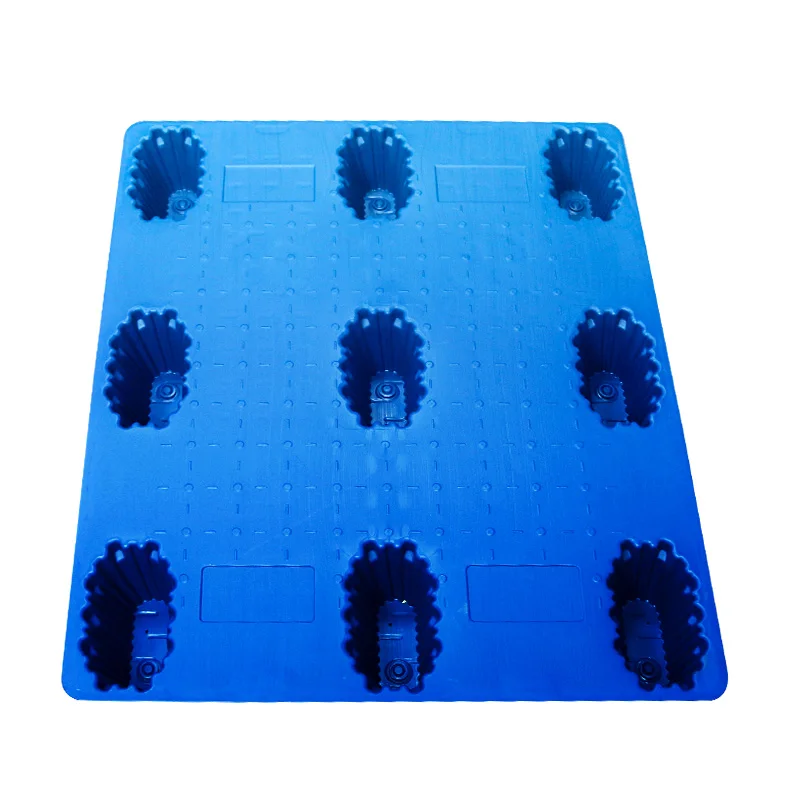 Сверхпрочный трехкратный срок службы поддон hdpe выдувное формование стандартный заводской пластиковый