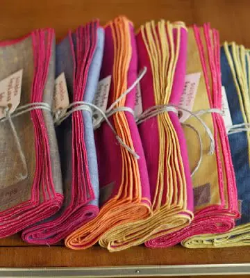 Цвета мокрого камня льняная ткань для салфеток с контрастной расцветки челночный стежок в полоску салфетка