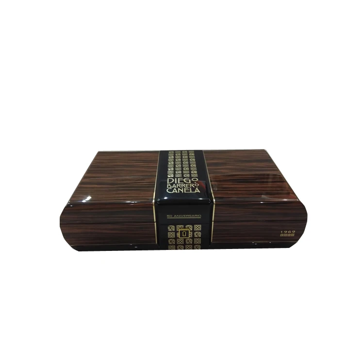 Factory Price Okoume Wood Cuban Cigar Boxes In Bulk Smooth Surface Cigar Boxes With Lock