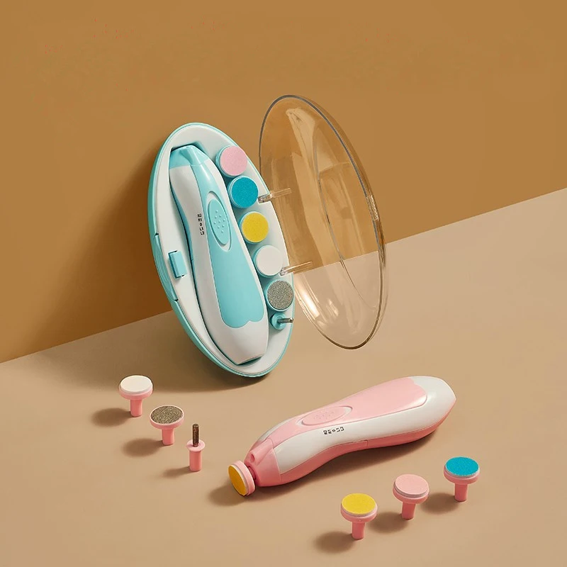 New Arrival Multi Functional Baby Electric Nail Foiler Trimmer Baby Manicure Set Nail Tools Pulidor De Unas De Bebe