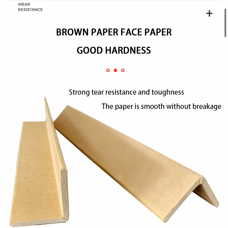 Угловые края из коричневого гофрированного картона, крафт-бумага, Защита краев поддона, крафт-бумага, протектор краев для картонных коробок, Угловой протектор для поддонов